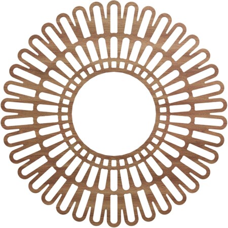 Ekena Millwork Cornelius Wood Fretwork Pierced Ceiling Medallion, Walnut, 38"OD x 14 1/8"ID x 1/4"T CMWP38X0250CRWA